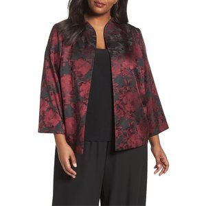 NWT Womens Size Medium Nordstrom Alex Evenings Floral Print Twinset Jacket